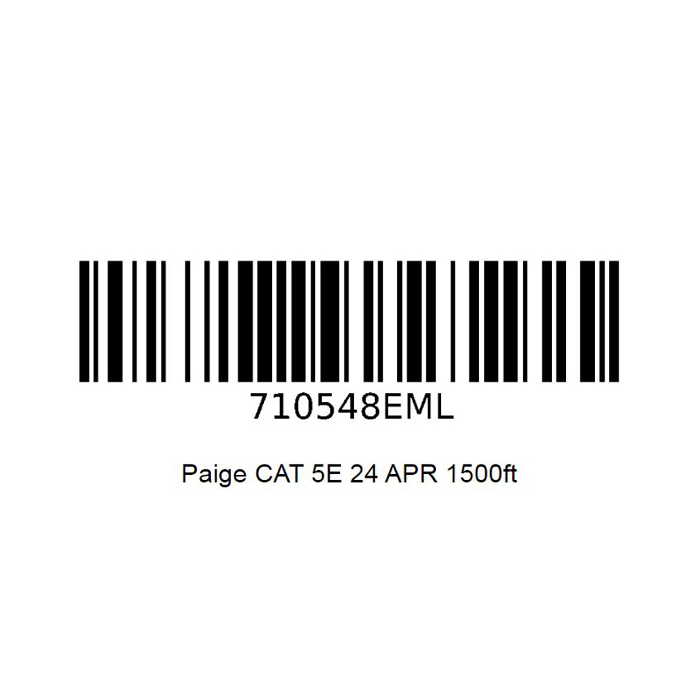 Paige 710548EML | 24 APR CAT5E CABLE GREEN 1500FT