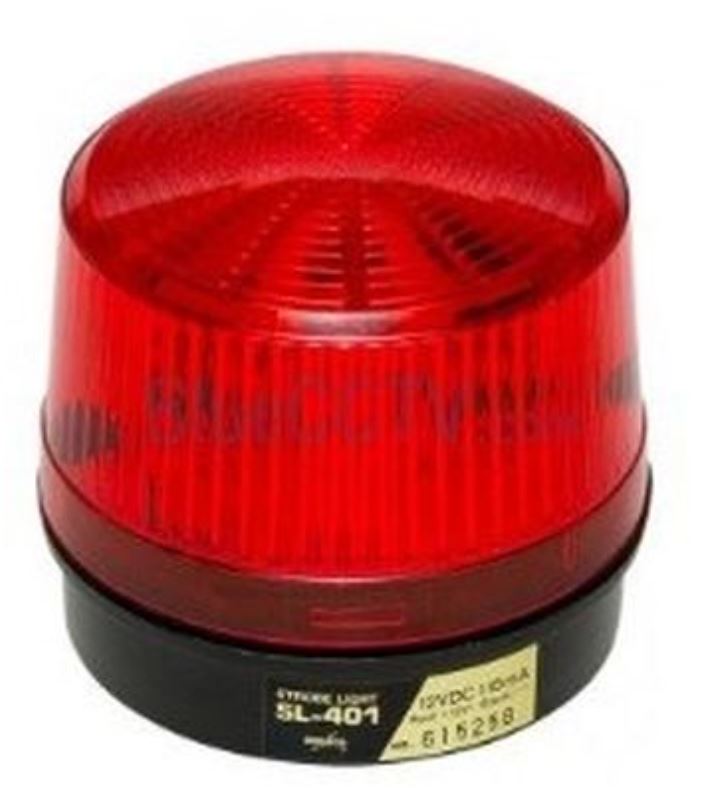 Amseco SL401R | Red Strobe Light - 12VDC 115mA